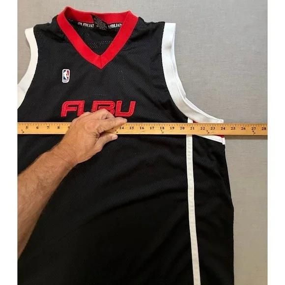 Vintage FUBU Athletic NBA Basketball Jersey Black Mens Size XL Sleeveless 90s - Picture 5 of 6